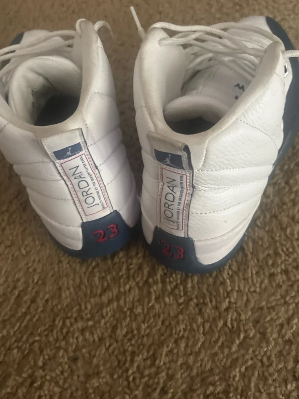 Jordan Men’s High-Top Sneakers - White & Navy